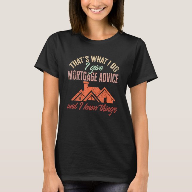 T-shirt Un Agent De Prêt Hypothécaire Donne Des Conseils H (Devant)