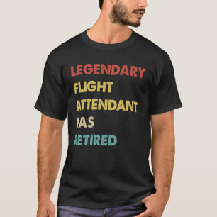 T-shirt Un Agent De Vol Légendaire Rétro A Retraité