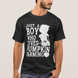 T-shirt Un Agriculteur citrouille Juste Un Garçon Qui Aime