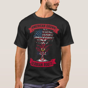 T-shirt Un Américain Génial Qui A Grandi Avec Des Racines 