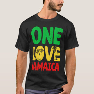 T-shirt Un Amour Jamaïque I Rasta I Rastafari I Jamaïcain
