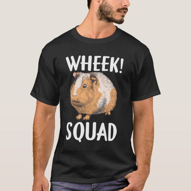 T-shirt Un animal drôle de la brigade des cochons de Guiné (Devant)