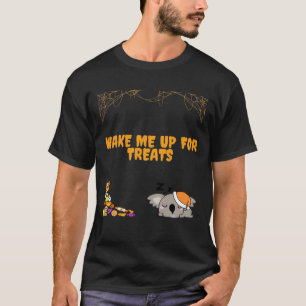 T-shirt Un animal endormi prêt pour les friandises d'Hallo