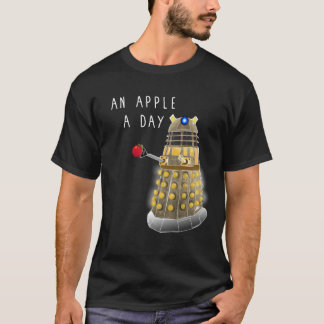 T-shirt Un Apple par jour garde le docteur loin de l'essen