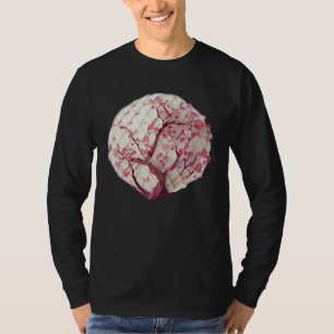 T-shirt Un arbre de vie de cerisier en fleurs Globe de vie
