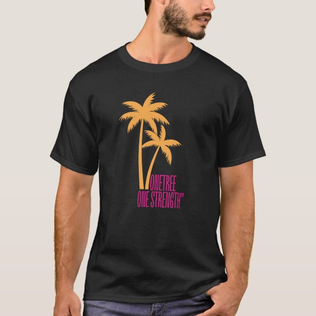 T-shirt Un arbre, une force | Citation de la nature motiva (Devant)