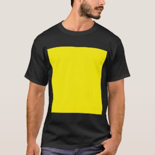 T-shirt un arrière - plan jaune avec une bordure noire