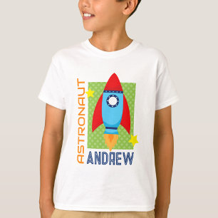 T-shirt Un astronaute blanc s'appelle Space Rocket Party S