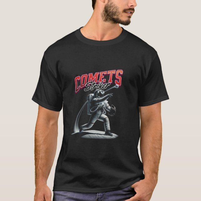 T-shirt Un astronaute de baseball fait un cadeau amusant p (Devant)