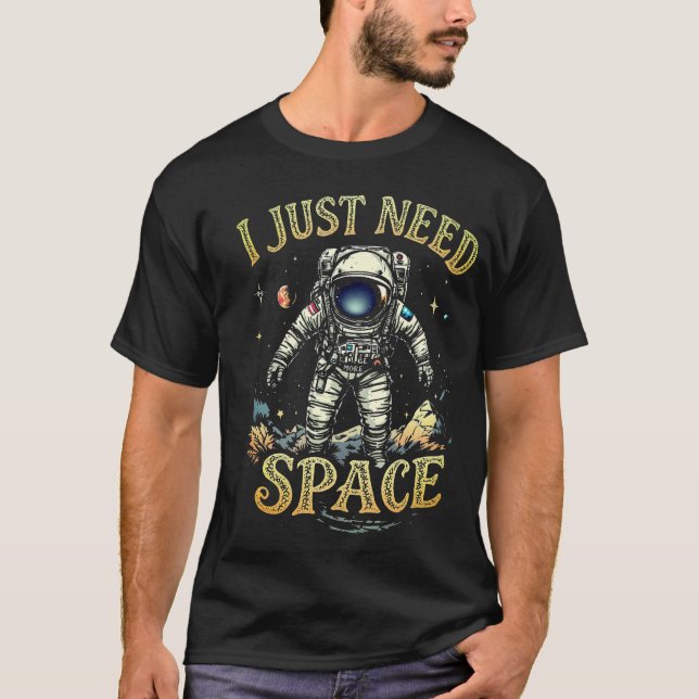 T-shirt Un astronaute drôle (Devant)
