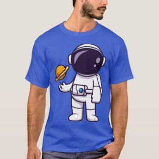 T-shirt Un astronaute jouant à un ballon de planète 1