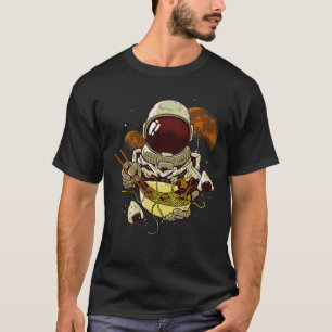 T-shirt Un Astronaute Mange Des Nouilles De Ramen Du Riz D