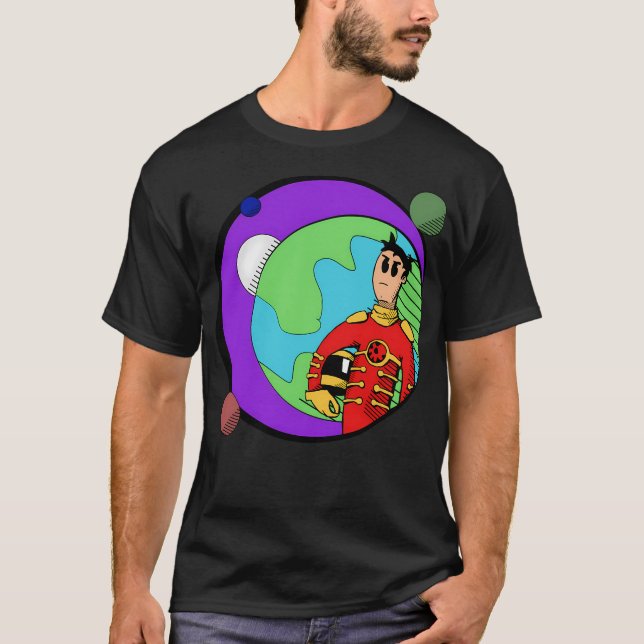 T-shirt Un astronaute se lance dans l'infini (Devant)