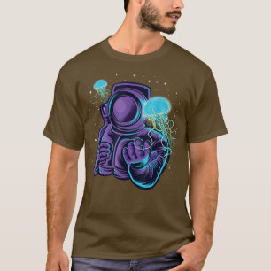 T-shirt Un astronaute sous l'eau Cosmonautes planète Lune 
