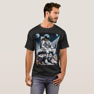 T-shirt Un astronaute sur la Lune Drôle Drôle de dire