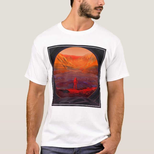 T-shirt Un Astronaute Sur Mars (Devant)