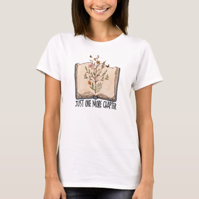 T-shirt Un autre chapitre livre des fleurs sauvages papill (Devant)