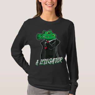 T-shirt Un Avocat Litigateur Alligator En Costume Tee
