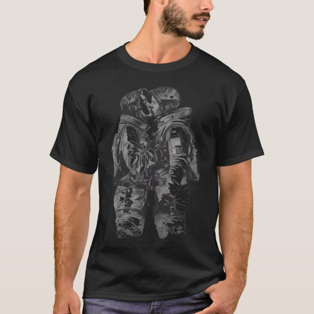 T-shirt Un Baiser Dans L'Espace (Devant)