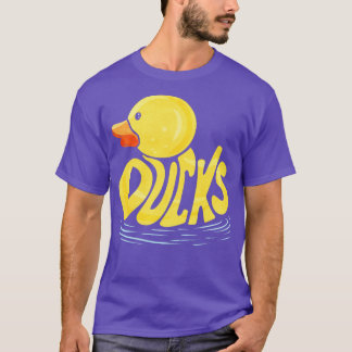 T-shirt Un Beau Canard En Caoutchouc Avec Les Lettres Qui 