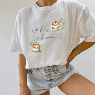 T-shirt Un bébé brasse un Tee - shirt blanc   Café bébé