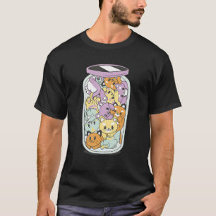 T-shirt Un bocal de bonheur Jar plein de chats Design de c