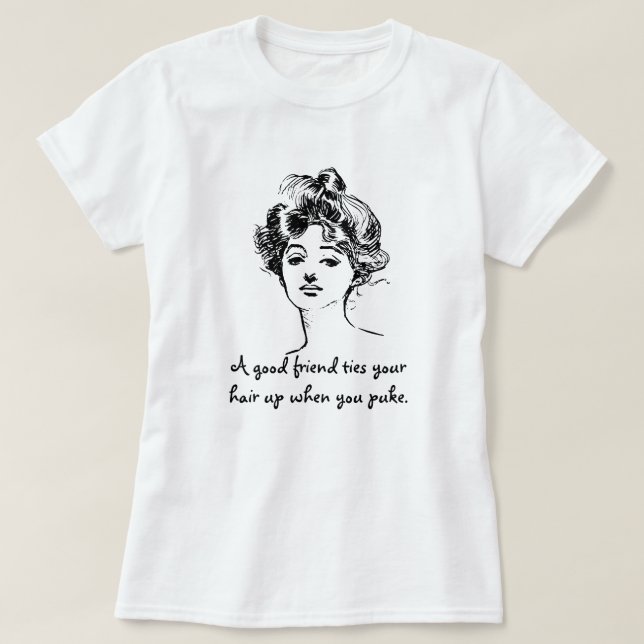 T-shirt Un bon ami Funny  (Design devant)