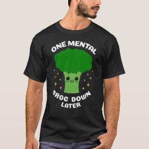 T-shirt Un Brocoli Kawaii Mignon Après Une Dépression Ment