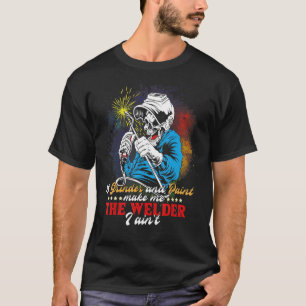 T-shirt Un Broyeur Et Une Peinture Font De Moi Le Soudeur
