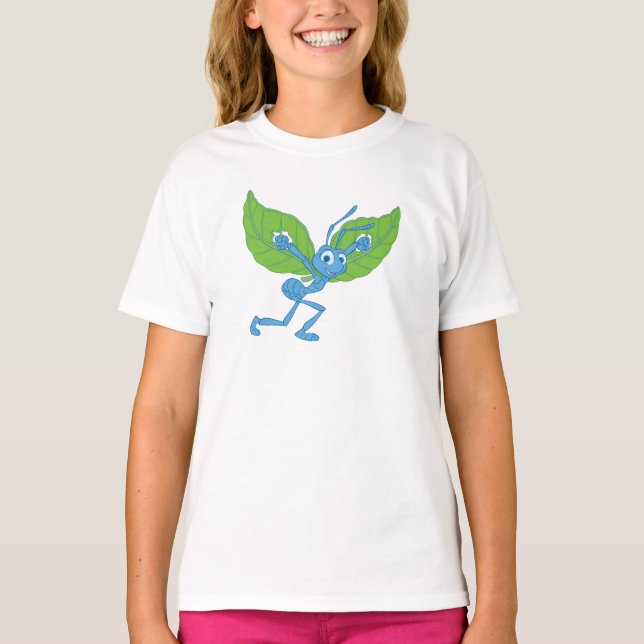 T-shirt Un Bug's Life Flik volant avec Disney feuille (Devant)