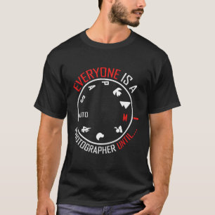 T-shirt Un cadeau amusant pour la photographie Cameraman