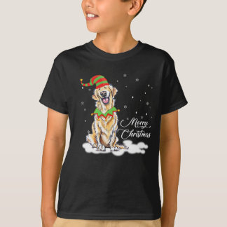 T-shirt Un cadeau amusant pour Noël en or avec un Casquett