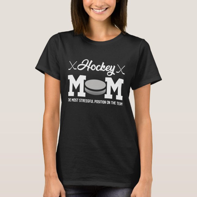 T-shirt Un cadeau de maman de hockey (Devant)