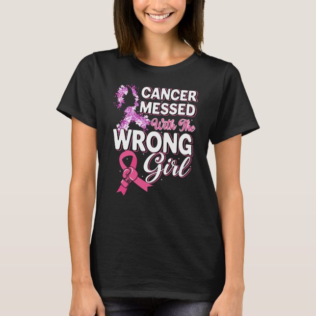 T-shirt Un cancer maladroit pour la fausse star des gants  (Devant)