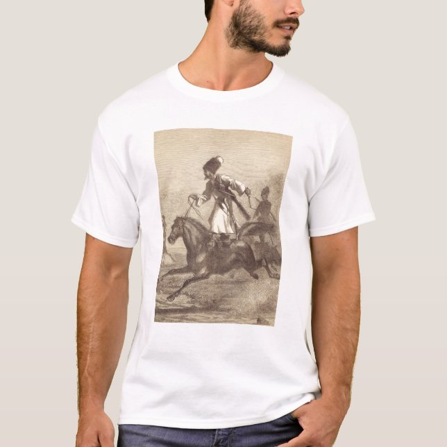 T-shirt Un cavalier de Cosaque (Devant)