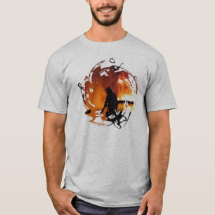 T-shirt Un cercle des flammes