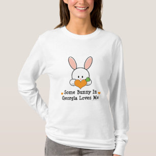 T-shirt Un certain lapin en Géorgie m'aime longue pièce