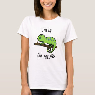 T-shirt Un Cha Million Cute Chameleon Pun