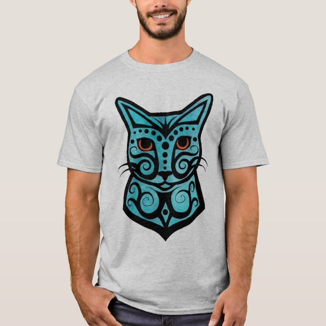 T-shirt Un chat coloré #3 (Devant)
