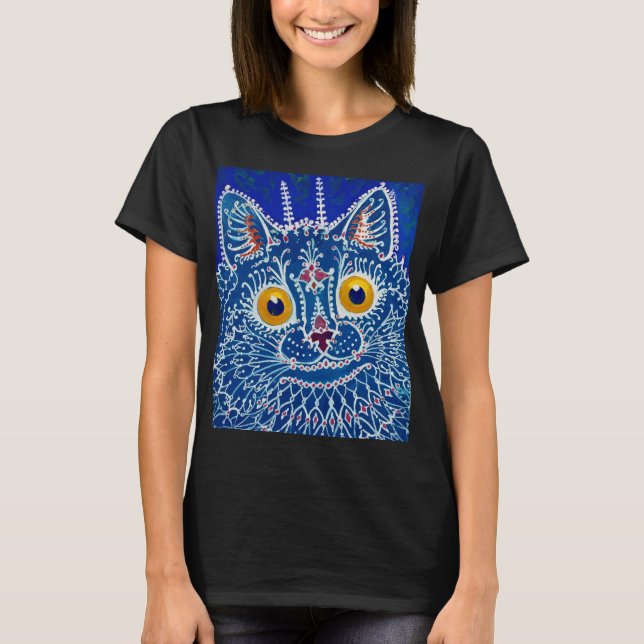 T-shirt Un chat de style gothique par Louis Wain (Devant)
