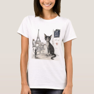 T-SHIRT UN CHAT DÉBRAILLÉ À PARIS