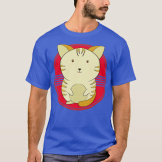 T-shirt Un chat jaune mignon