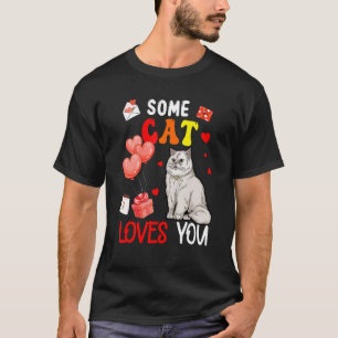 T-shirt Un chat qui vous aime Saint Valentin Animal