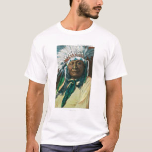 T-shirt Un chef indien PortraitColorado d'Arapahoe