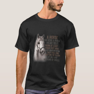 T-shirt Un Cheval Peut Entendre Un Carcan Humain D'Au Moin