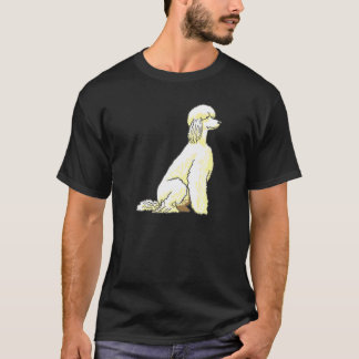 T-shirt Un chien de caniche blanc vraiment bouffant