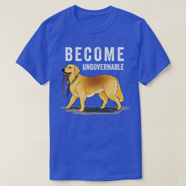 T-shirt Un Chien indépendant tenant sa propre laisse devie (Design devant)