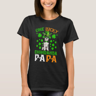 T-shirt Un Chien Lucky Papa Black Chihuahua Retriever Papa