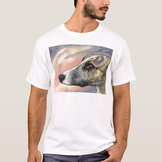T-shirt Un chien timide et beau (Devant)
