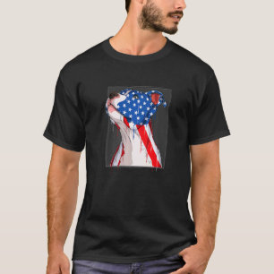 T-shirt Un chiot American Pitbull 4 juillet